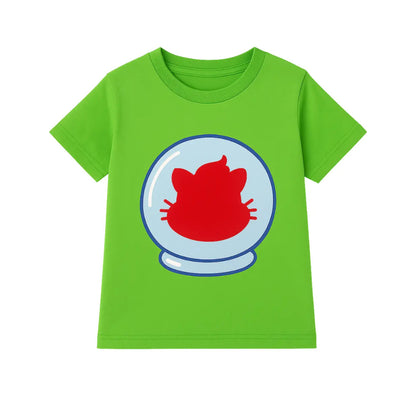 Camiseta Gato Galactico Camisa Verde Clube Do Miau Youtuber