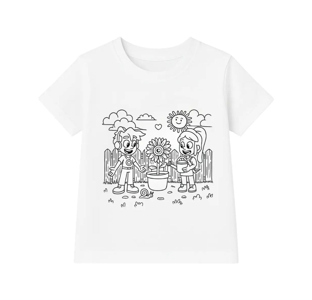 Camiseta Gato Galactico Para Pintar