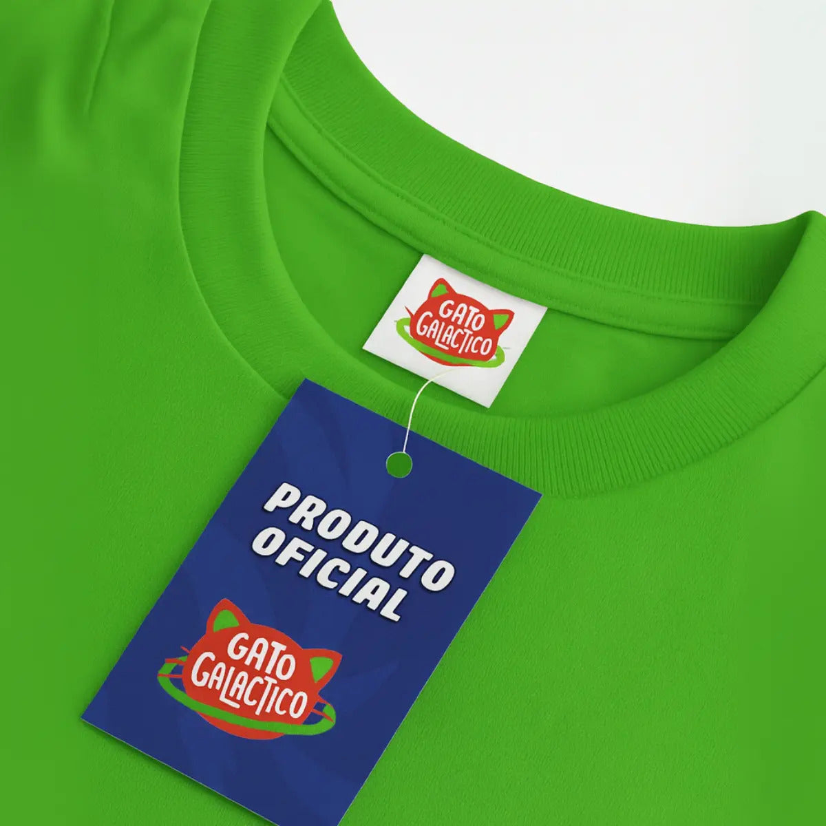 Camiseta Gato Galactico Camisa Verde Clube Do Miau Youtuber